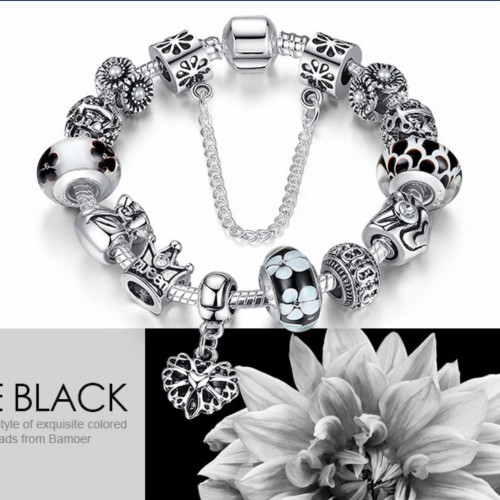 Fashion Jewelry European Pendants Charms Bead Silver Bracelet For Women |image