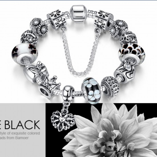 Showing image for Fashion Jewelry European Pendants Charms Bead Silver Bracelet For Women Fashion Jewelry European Pendants Charms Bead Silver Bracelet For Women |image