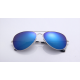 Blue Shades Bright Reflective Aviator Unisex Sunglasses G-04 (Blue Mirror)