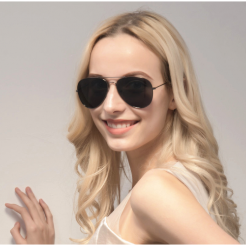 Black Shades Bright Reflective Aviator Unisex Sunglasses G-04 (Black) |image