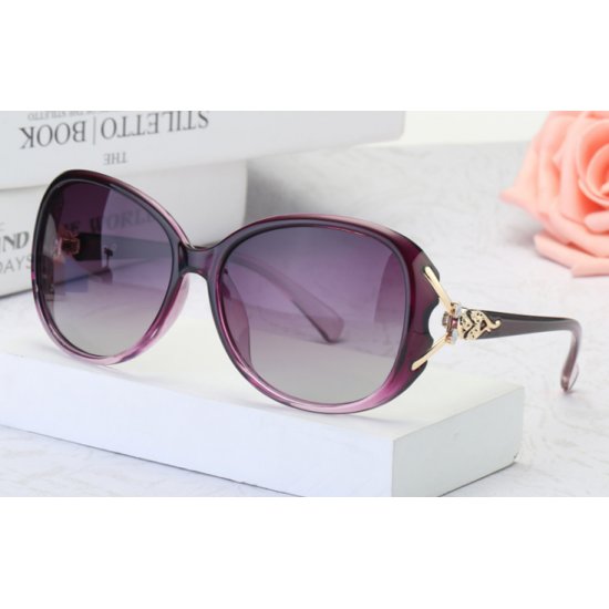 Elegant Butterfly Tide Style Women Sunglasses G-06PR (Purple) image