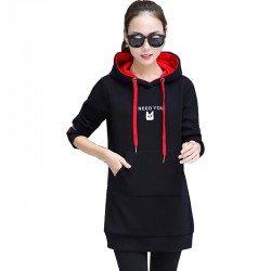 Women's Casual Style Winter Pullover Hoodie WH-30BK