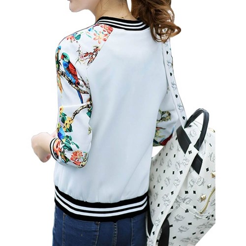 Floral Printed Lightweight Long Sleeve Jacket WJ-40WT|image