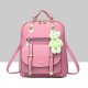 Teddy Bear Hanging Pink Double Strap Backpack WB-85PK 