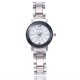 Couples Stylish Diamond Line White Dial Wrist Watches W-62W |image