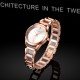 Baosaili Luxury Design Rose Gold Steel Strap Bracelet Watch W-81RG |image