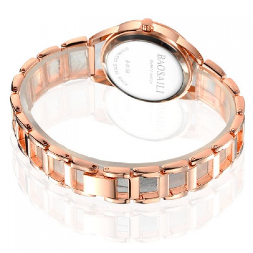 Baosaili Luxury Design Rose Gold Steel Strap Bracelet Watch W-81RG |image