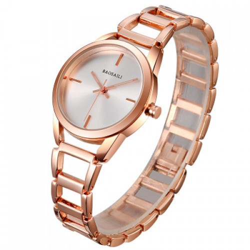 Baosaili Luxury Design Rose Gold Steel Strap Bracelet Watch W-81RG |image