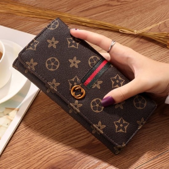 Showing image for Mini Designers Texture Handy Women Brown Wallet WB-91BR Mini Designers Texture Handy Women Brown Wallet WB-91BR |image