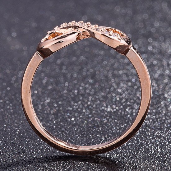 Luxury infinity Diamond Zirconium Rings R-47 |image