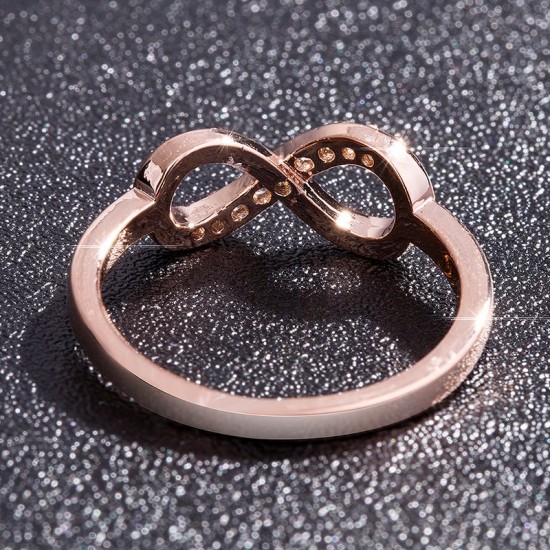 Luxury infinity Diamond Zirconium Rings R-47 |image