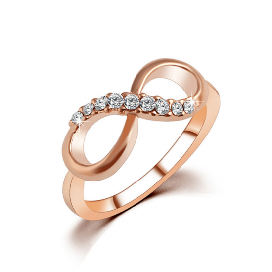 Luxury infinity Diamond Zirconium Rings R-47 |image