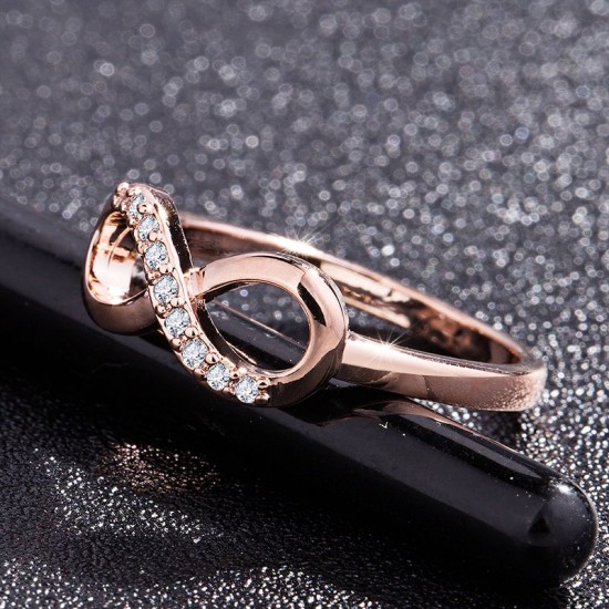 Luxury infinity Diamond Zirconium Rings R-47 |image