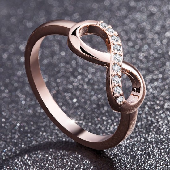 Luxury infinity Diamond Zirconium Rings R-47 |image