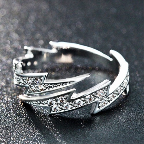Sterling Silver Lightning New Fashion Rings R-52S |image