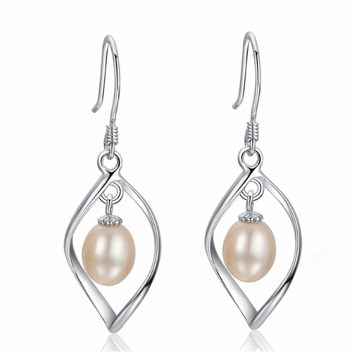 Versatile Design New Pearl Pendant Earrings E-44 |image