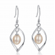 Versatile Design New Pearl Pendant Earrings E-44 |image