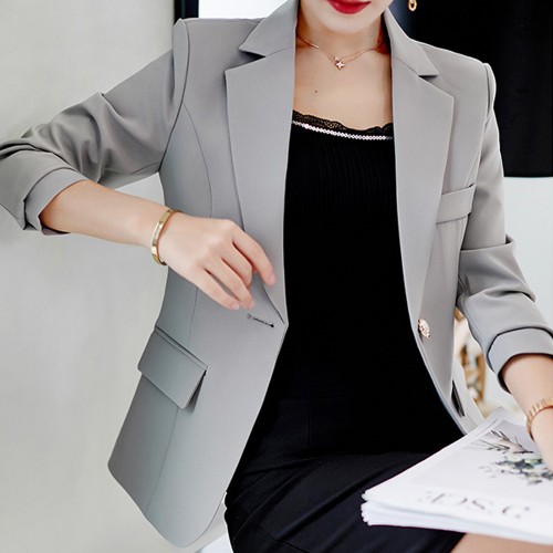 Formal Wear Ladies Slim Grey Suit Jacket WJ-46GR |image
