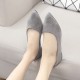 Casual Peas Suede Grey Flat Shoes S-153GR 