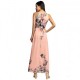 Summer Casual Chiffon Print Beachwear Dress - Pink |image