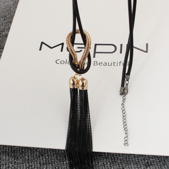 New Fashion Wild Tassel Chain Women Necklace N-27 |image