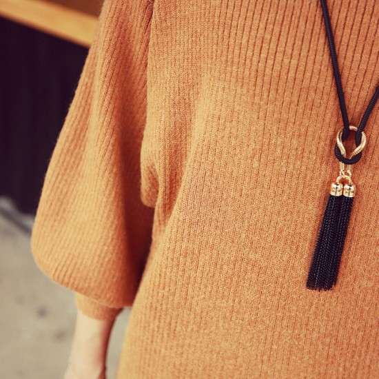 New Fashion Wild Tassel Chain Women Necklace N-27 |image