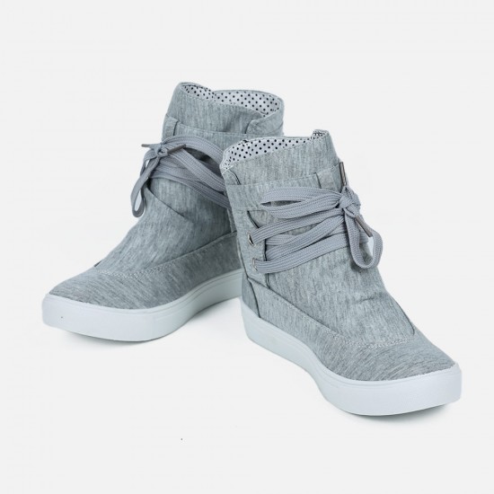 Canvas Breathable Flat Casual Boots Sneaker Shoes S-196GR |image