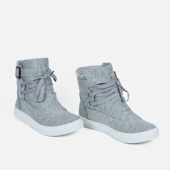 Canvas Breathable Flat Casual Boots Sneaker Shoes S-196GR |image