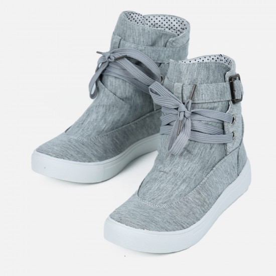 Canvas Breathable Flat Casual Boots Sneaker Shoes S-196GR |image
