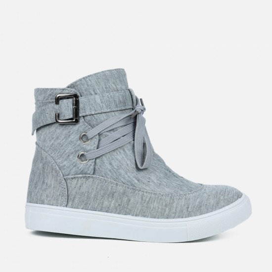 Canvas Breathable Flat Casual Boots Sneaker Shoes S-196GR |image