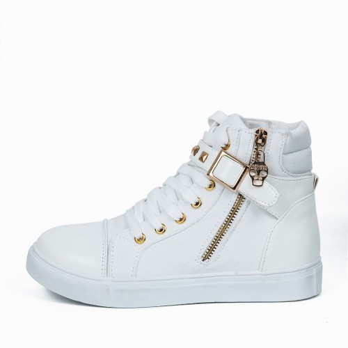 Canvas Comfortable Women Casual Zipper Sneaker S-259W |image