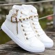 Canvas Comfortable Women Casual Zipper Sneaker S-259W |image