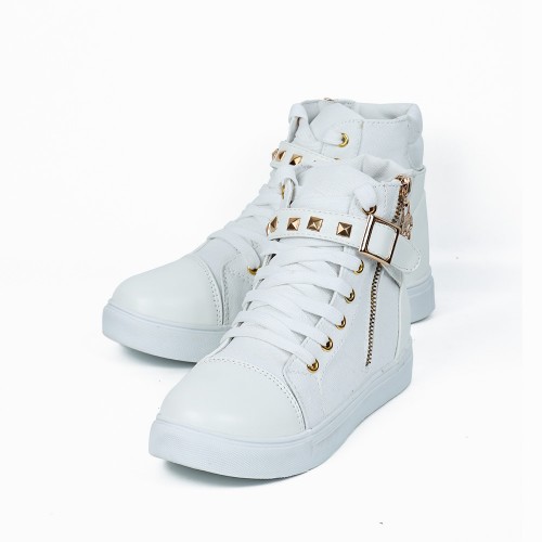 Canvas Comfortable Women Casual Zipper Sneaker S-259W |image