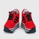 Thick Muffin Platform Laces Up Women Sneakers - Red |image