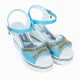 Ankle Strap Wedge Platform Open Toe Sandals -Light Blue |image