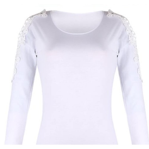 Lace Patchwork Long Sleeved Bodycon Mini Hoodie Dress 