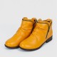 Round Double Zipper Comfortable Ankle Boots -Yellow |image