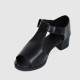 Casual Buckle Up Fish Mouth Thick heels Sandal - Black |image