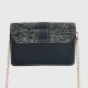 Mini love Magnetic Closure Chain Strap Messenger Bag - Black |image