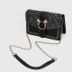 Mini love Magnetic Closure Chain Strap Messenger Bag - Black |image