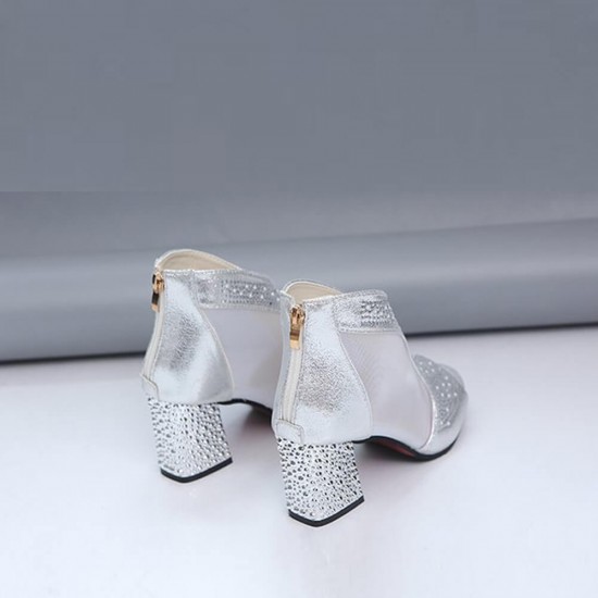 showing images for Shinny Rhinestone Decorated Mesh High Heels - Silver Shinny Rhinestone Decorated Mesh High Heels - Silver |image