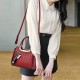 Premium 3d Diagonal Texture Hanging Shoes Shoulder Bag - Red |image