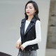 Slim Fit Front Zip Sleeveless Leather Jacket - Black |image
