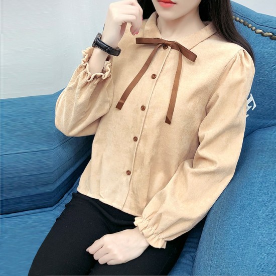 Showing images for Retro Style Long Sleeve Loose Corduroy Shirt - Brown Retro Style Long Sleeve Loose Corduroy Shirt - Brown |image