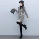 Elegant Matching Long Sleeve Jacket And Short Skirt - Black |image