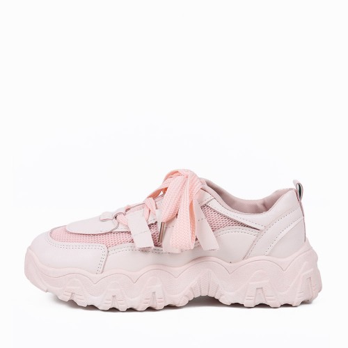 Casual Thick Soled Lightweight Running Shoes - Pink |image