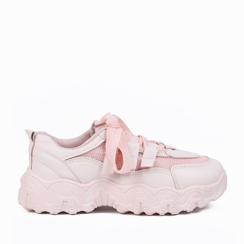 Casual Thick Soled Lightweight Running Shoes - Pink |image