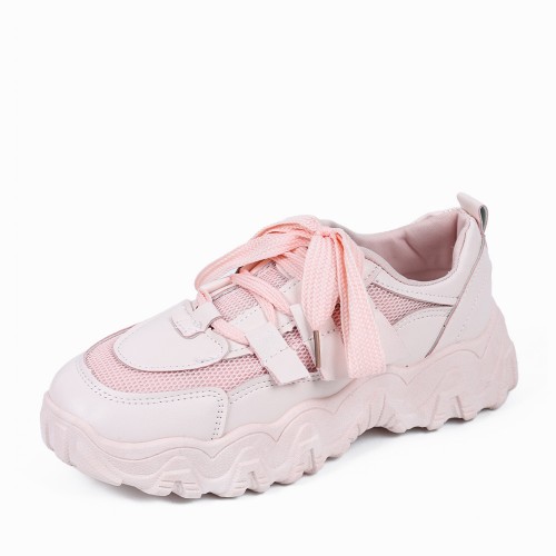 Casual Thick Soled Lightweight Running Shoes - Pink |image
