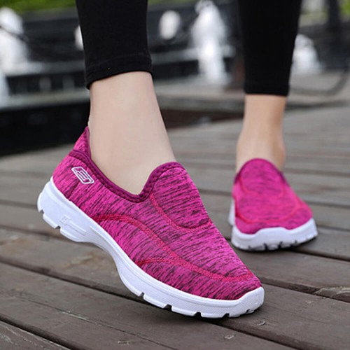 Sport Style Soft Sole Lightweight Shoes for Ladies - Pink |image