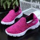 Sport Style Soft Sole Lightweight Shoes for Ladies - Pink |image